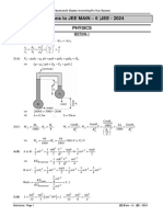 JEE Main-6 - JEE 2024 - Solution