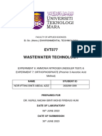 Nor Iftiha Binti Abdul Aziz 2022991399 Ammonia Nitrogen and Orthophosphate