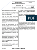 JKSSB FAA Paper & Answer Key - Watermark