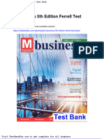 M Business 5th Edition Ferrell Test Bank