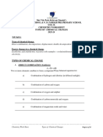 Std-9-Worksheet Chemical Changes - New - 23-24