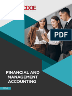 MBA - Financial and Management Accounting