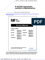 Cat Forklift Gc25k Schematic Service Operation Maintenance Manual