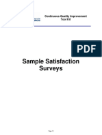 Sample Satisfaction Surveys