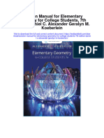 Solution Manual For Elementary Geometry For College Students 7th Edition Daniel C Alexander Geralyn M Koeberlein