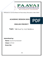 English Project 1 Complete Suchir Kumaravel Grade 11 Paavai Cbse 2-Dec-2023