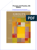 Groups Process and Practice 9th Edition