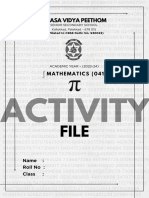 Maths Activity