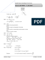 2024 JEE Main 7 Solutions