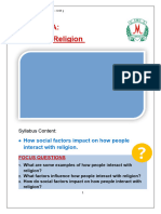 Module 1A - People - Religion