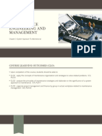 DJJ50212 Maintenance Engineering and Management Chapter 3 System Approach To Maintenance