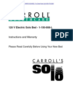 Carroll Solo Bed - Technical Manual