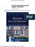Dwnload Full Managers and The Legal Environment 9th Edition Bagley Test Bank PDF