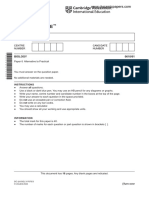 Cambridge IGCSE: BIOLOGY 0610/61