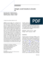 Swelling Related To Ettringite Crystal Formation in Chromite Ore Processing Residue