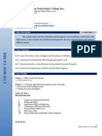 Course Guide PE 3 Individual and Dual Sports