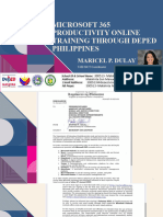 MICROSOFT 365 Productivity Online Training Through Deped Philippines