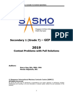Past Papers 2019 SASMO G7
