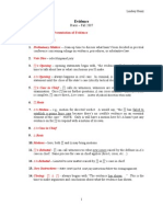 Evidence: Mode and Order of Presentation of Evidence Anatomy of A Trial