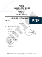 Aits 2324 Ot I Jeea TD Paper 2 Offline Sol