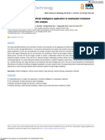 Research Progress of The Arti Ficial Intelligence Application in Wastewater Treatment During 2012 - 2022: A Bibliometric Analysis