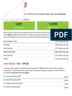 Mariam 'S TDEE Stats:: You Are A 19 Year Old Male Who Is 5ft 9in Tall and Weighs 63 Lbs While Being Moderate Exercise