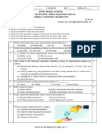 General Instructions:: Lions Public School Model Test Paper - Term-Ii (Session 2023-24) Subject: Business Studies