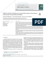 Predictive Model of Stunting in The Central Andean Region 2021 Public Healt