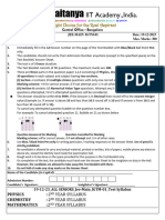 19-12-2023 All Seniors Jee-Main Igtm-01 Q.paper