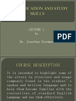 Lecture 1 (Com Skills)