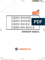 Kioti Daedong CS2210H (HS), CS2510H (HS), CS2510H-EU, CS2610H-AU (LA Tractors Service Manual