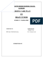 Care Plan BRAIN TUMOR