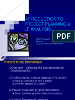 INTRODUCTION TO PROJECT PLANNING LFA Miloda Compressed