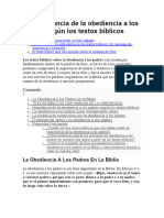 La Importancia de La Obediencia A Los Padres Según Los Textos Bíblicos