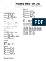 Here I Am To Worship (More Than Life) (Chandler Moo... ) Chord Chart - G - 2 Column Layout