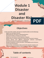 Module 1 Disaster and Disaster Risk