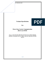 Specification - PLCC & FOTE For 400kV