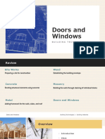 Building Technology - Doors and Windows