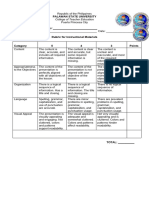 Rubric For IMs