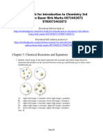 Introduction To Chemistry 3Rd Edition Bauer Test Bank Full Chapter PDF