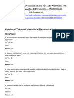 Test Bank For Business Communication in Person in Print Online 10Th Edition by Newman Ober Isbn 1305500644 9781305500648 Full Chapter PDF