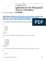 Mathematical Applications For The Management Life and Social Sciences 11Th Edition Harshbarger Test Bank Full Chapter PDF