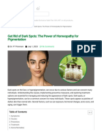 Get Rid of Dark Spots - The Power of Homeopathy For Pigmentation - Schwabe India