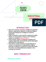 Topic 6 - Industrial Hygiene