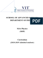 M SC - Physics-2018-2019