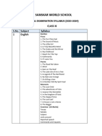 Annual Examination Syllabus 2022 (Class-IX