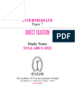 Direct Taxation: Intermediate