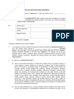 Mutual Non-Disclosure Agreement: TRANSCELESTIAL TECHNOLOGIES PTE. LTD, A Company Incorporated in Singapore With Company