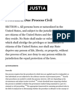 Procedural Due Process Civil: Annotations