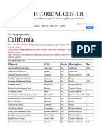 PCA Churches in California